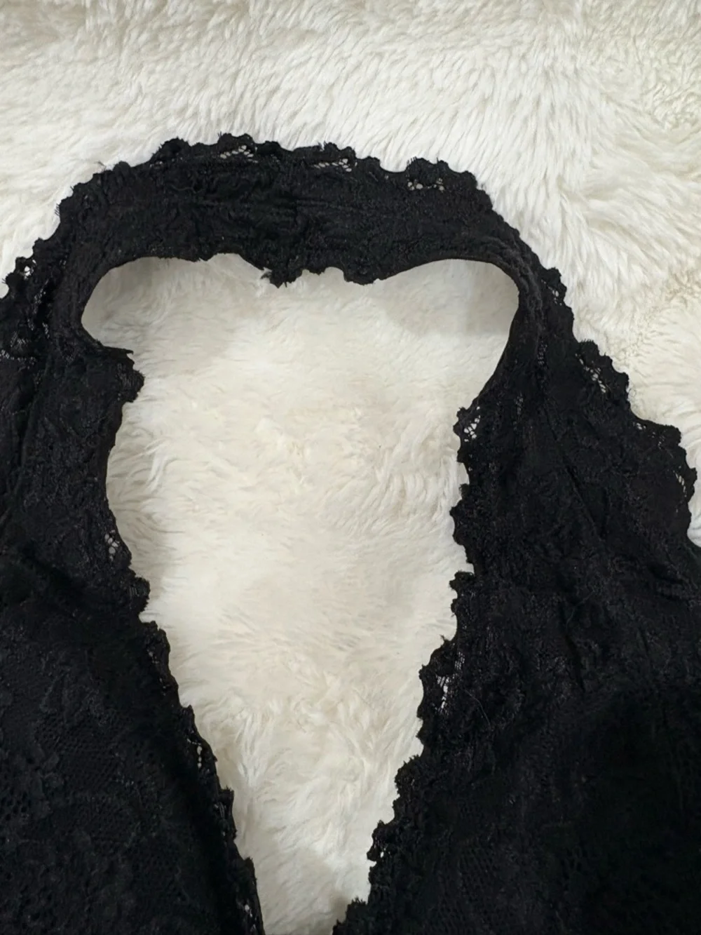 Lace Halter Bralette in Black - Women Intimates